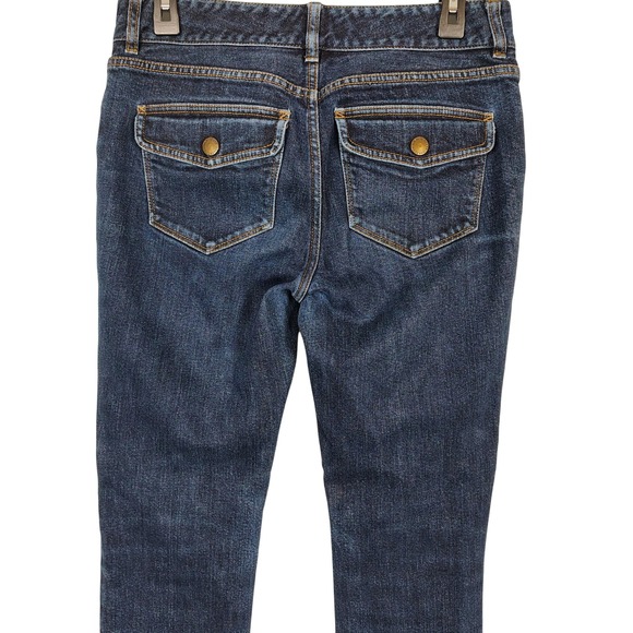 Lauren Ralph Lauren Denim - Lauren Jeans Co Ralph Lauren Dark Wash Straight Leg Flap Pocket Jeans 6 Indigo